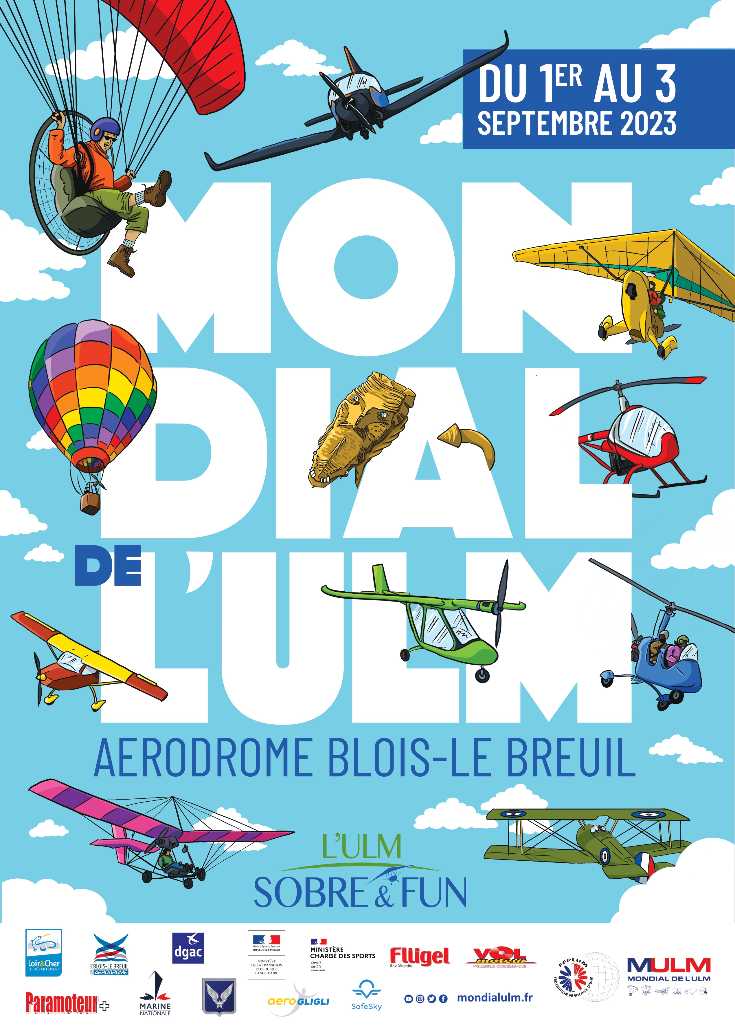 Mondial d'ULM le 1er, 2 et 3 septembre