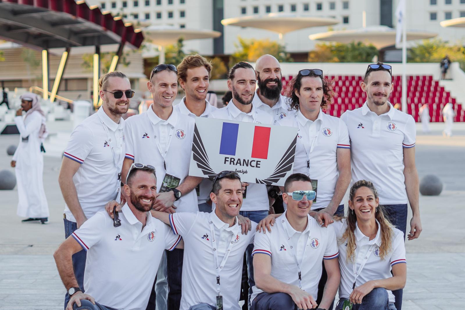 The France team at the opening ceremony