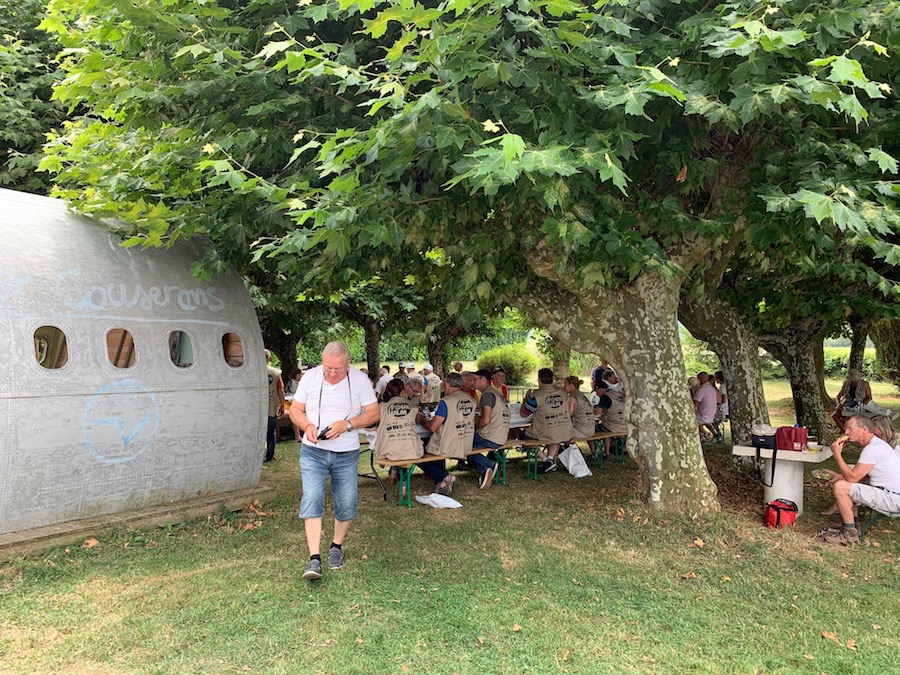 Déjeuner sous les arbres